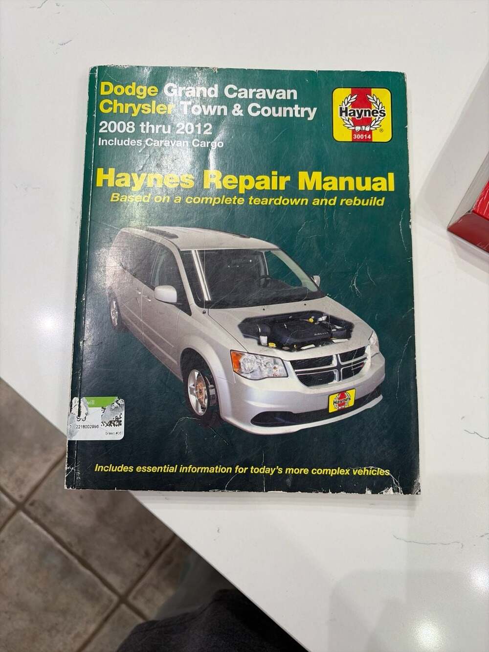 Haynes Repair Manual Dodge Grand Caravan & Chrysler Town & Country 2008-2012